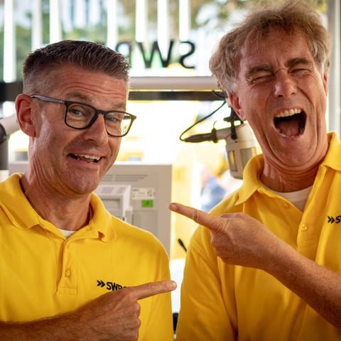 Frank Jenschar und Hanns Lohmann bei der Hitparade 2023 in Neuwied